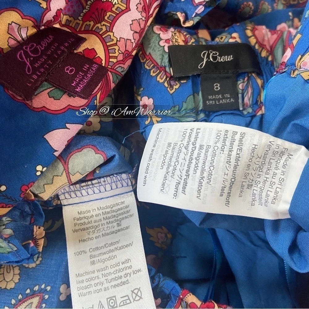 J.Crew Liberty floral 2 piece top + ruffle skirt set *shop@iamwarrior